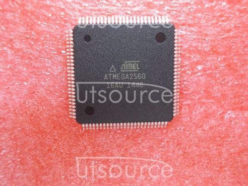 5PCS ATMEGA2560-16AU  Encapsulation:QFP,8-bit Microcontroller with