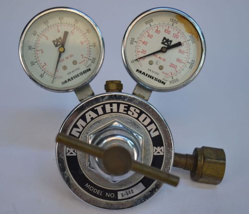 Matheson model 8-540 dual stage gas regulator for sale