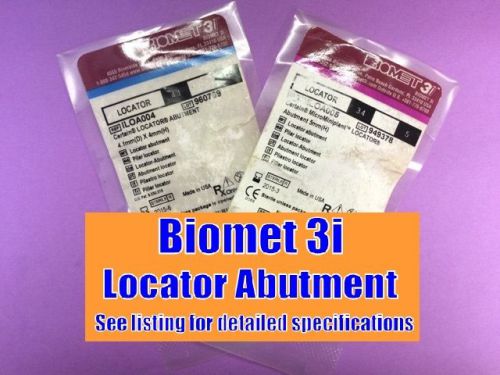 Biomet 3i - Certain Locator Abutment 4.1mmD x 1mmH