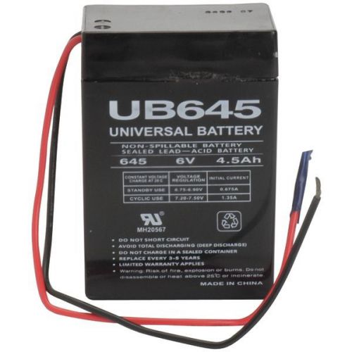 UPG 85929 UB645WL Sealed Lead Acid 6V Battery