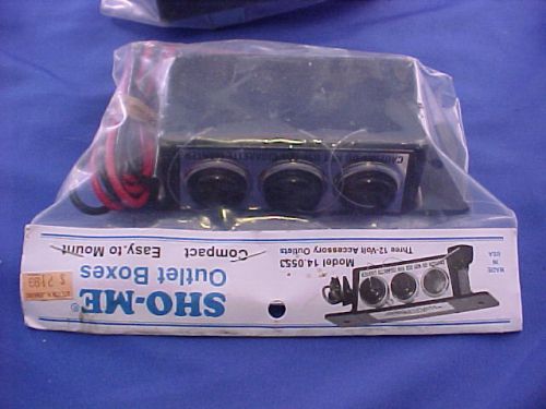 SHO-ME OUTLET BOXES 14.0553 new 3 outlets for cigarette plug items