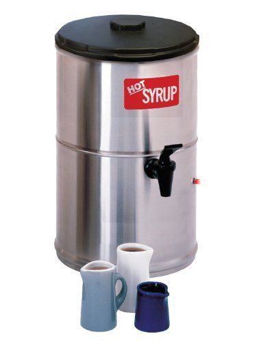 Wilbur Curtis Syrup Warmer 2.0 Gallon Syrup Container - Stainless Steel and -
