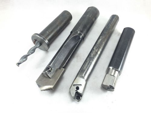 (lot of 4) tooling clean-out spade drill holder, valenite boring bar + more for sale