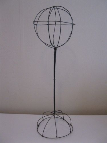 VINTAGE LOOK 21&#034; WIRE HAT STAND DISPLAY HATS, WIGS, SCARVES, ETC