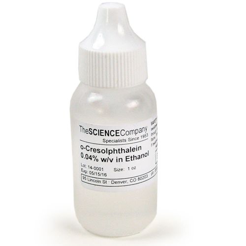 Nc-13358  o-cresolphthalein ph indicator, solution, 30ml (1 oz.) for sale