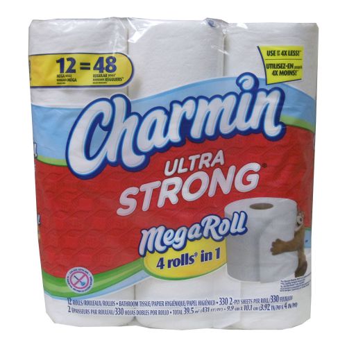 Charmin Ultra Strong Mega Roll 12 Rolls 330 2-p ly Sheets
