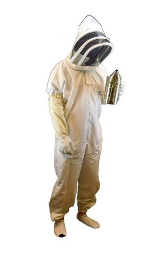 Professional-grade bee suit, beekeeper suit with gloves- medium size for sale
