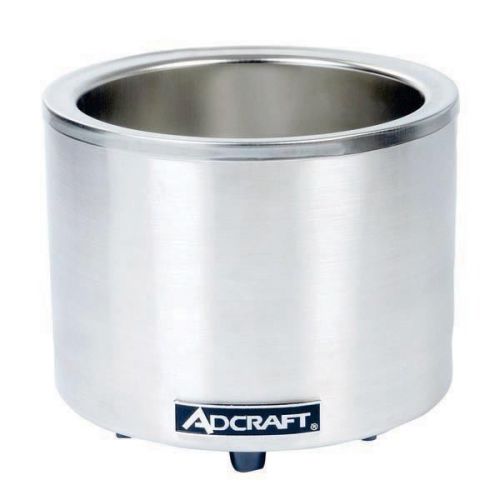 Adcraft fw-1200wr, 7/11 qt. round stainless steel food cooker/warmer for sale