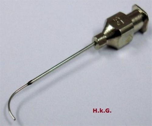 J029-20g, lacrimal cannula reinforced curved 12mm ophthalmology instruments. for sale