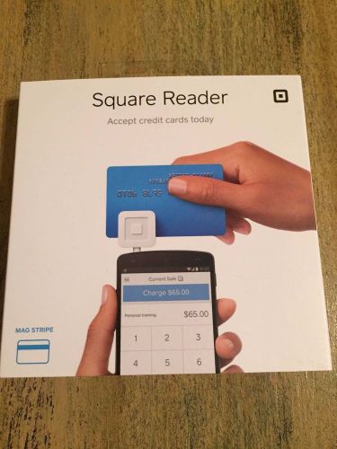 New Square Credit Card Reader for Apple and Android - White