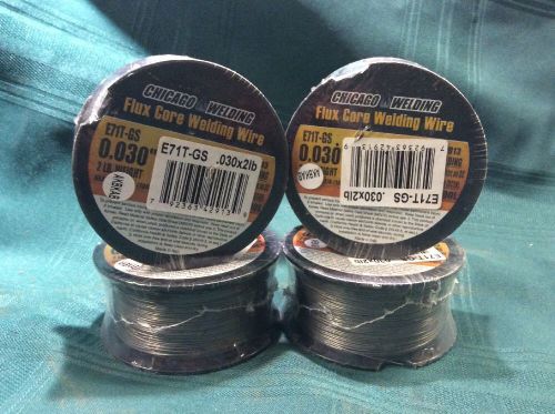 Flux Core Welding Wire .030 2 Lb, 4 Rolls, CHIGAGO Welding, New.