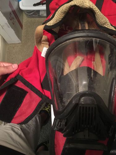 Msa ultra elite firehawk facepiece scba air mask respirator medium for sale