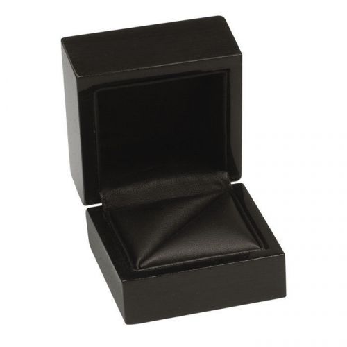 Premium black wood ring box wedding/engagement/others jewelry gift wood ring box for sale