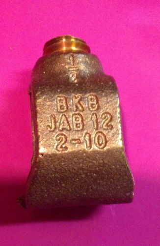 30 new - blackburn - ground rod clamp direct burial 1/2&#034; jab 12  wire 2 - 10 for sale