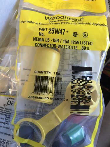 Watertite woodhead 25w47 nema l5-15r 125v connector for sale