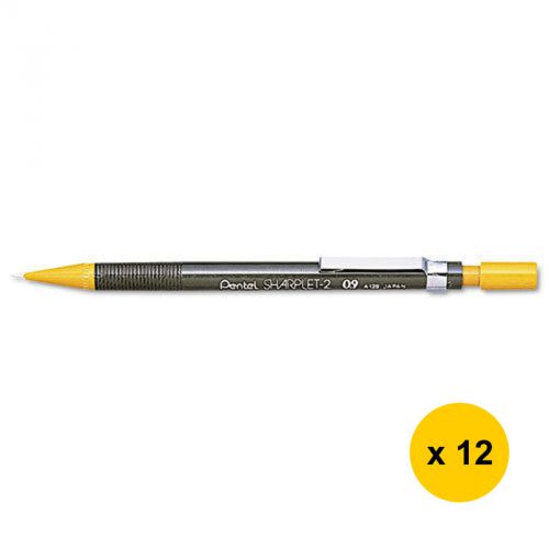 GENUINE Pentel Sharplet-2 A129 0.9mm Mechanical Pencil (12pcs) - Brown FREE SHIP