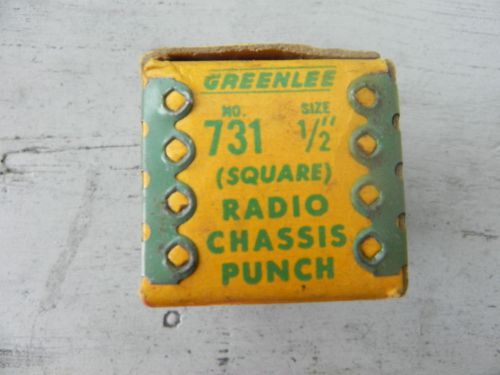 Greenlee 731   1/2&#034; hole size square knockout punch for sale