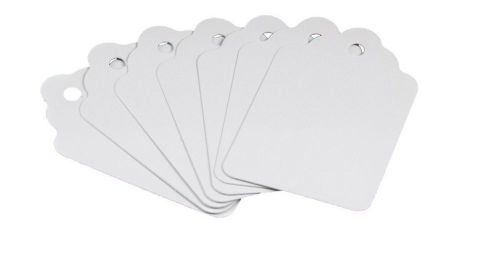Amram White Merchandise Coupon Tags 1000 Tags Unstrung 1 1/8&#034;x1 13/16&#034;