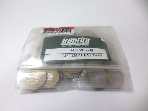 Irontite 411-5811-90 Lo Temp Heat Tabs, 0.7&#034; Dia., 0.05&#034; Thick - Lot Approx 100*