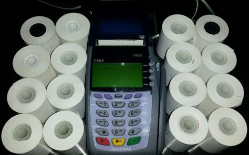 Verifone Omni 510 LE / 3730 LE Dial Terminal/5100 w/16 rolls of paper included!
