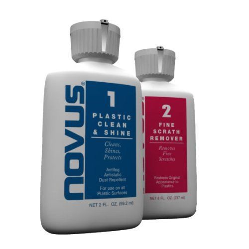 NOVUS 7057 Plastic Polish Kit - 2 oz. New Includes #1 and #2 Polishes