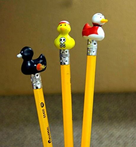Duckies Duck Figurines Pencil Toppers 250 CT. in 1&#034; Capsules Vending + DISPLAY