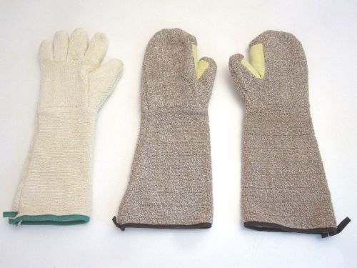 Lot 3 Cut Resistant SUPERIOR GLOVE Ontario Canada Oven Kiln Gloves Elbow Length