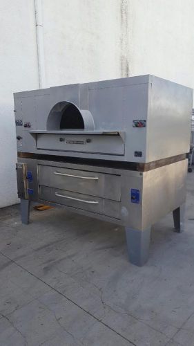 USED FC-816/Y-800 GAS BAKER&#039;S PRIDE IL FORNO CLASSICO STACKED PIZZA OVENS