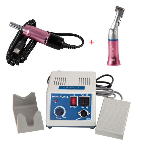 Dental Lab Marathon 35K rpm Micromotor N3 Polisher + Contra Angle Handpieces U