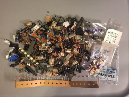 Lot Of Misc. Jameco Transistors Diods D-cup Resonator Circuit Board Parts
