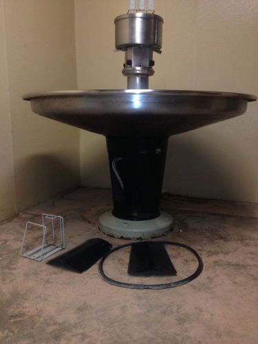 54&#034; hand wash fountain sink commercial industrial circular - unbranded vintage for sale