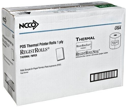National Checking 7313SP 200&#039; Length x 3.13 Inch Width 1 Ply White Thermal