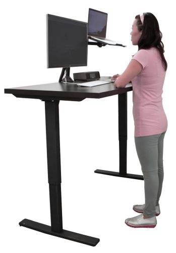 Stand-up desk with electric motor and programmable pre-sets