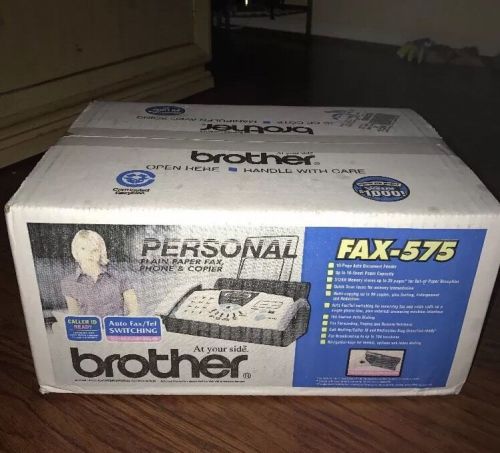 NEW FACTORY SEALED Brother FAX-575 Fax Machine FREE SHIPPING UNOPENED
