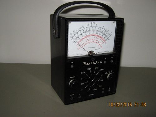 Vintage Heathkit Model MM1 VOM Multimeter Volt-Ohm Meter 5KV - Very nice!