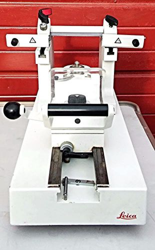 LEICA SM2400  SLEDGE MICROTOME with KNIFE ALMOST COMPLETE FREE SHIP