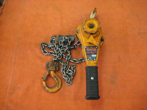 Harrington lb008 3/4 ton ratcheting lever 5ft.chain hoist [come-along] for sale