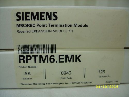 Siemens - MBC/RBC - Building Controller Expansion Module Kit RPTM6.EMK  - NEW