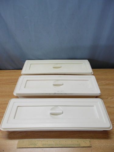 Nalgene Pipette Sterilization Trays with Lids Polypropolene Lot of Three