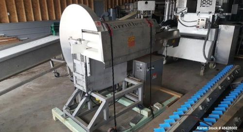 Used-Carruthers Dicer, 5100 1D Auto Slicer with Drop chute. Stainless steel. 12&#034;