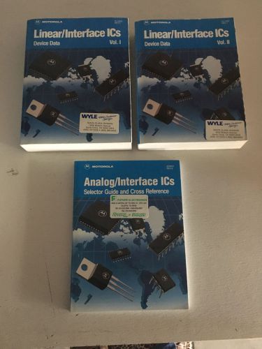 Motorola Electronics Book Lot- Analog SG96/D Linear Interface ICs DL128/D Rev 4