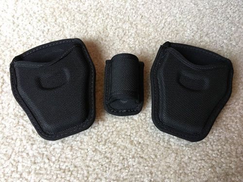Bianchi Accumold Duty Gear: Handcuff Pouches and Flashlight Holster