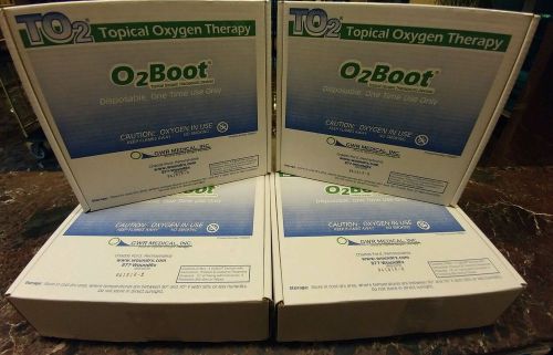 Lot 4X Medical TO2 boot O2Boot Topical Oxygen Therapy device foot hyperbaric