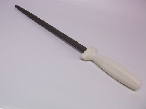 Dexter russell sharpening steel 12inch round sharpening rod new white handle for sale
