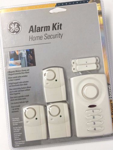 GE GESECWA88 Wireless Alarm System Kit Includes Door/3 Window Alarms