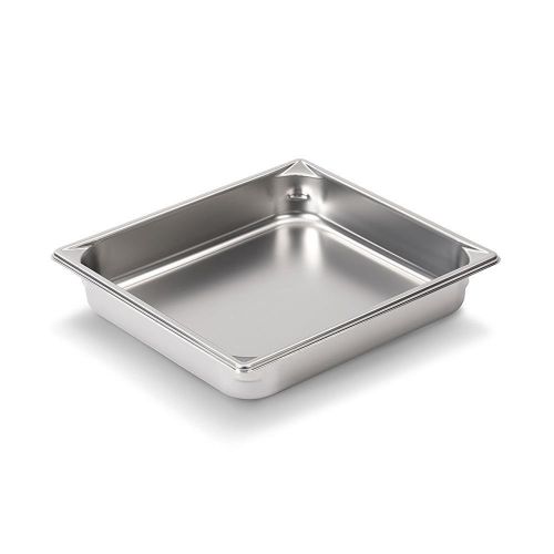 Lot of 2 vollrath 30222 super pan v 1/2 size ss with lids and 2 extra lids for sale