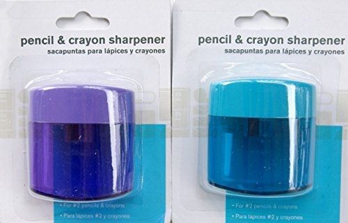 Pencil &amp; Crayon Sharpener 2 Pack