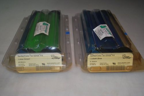 GerberColor For Edge FX Lime Green and Cobalt Blue use with Gerber FX Printer