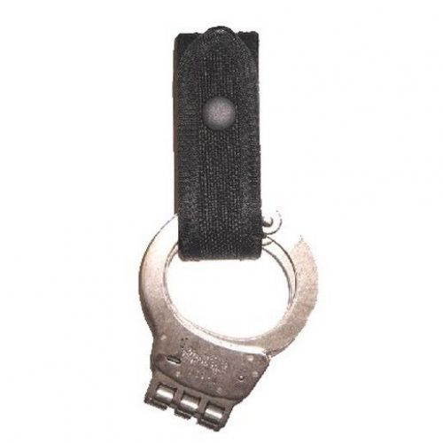 Stallion leather  universal handcuff strap plain black for sale