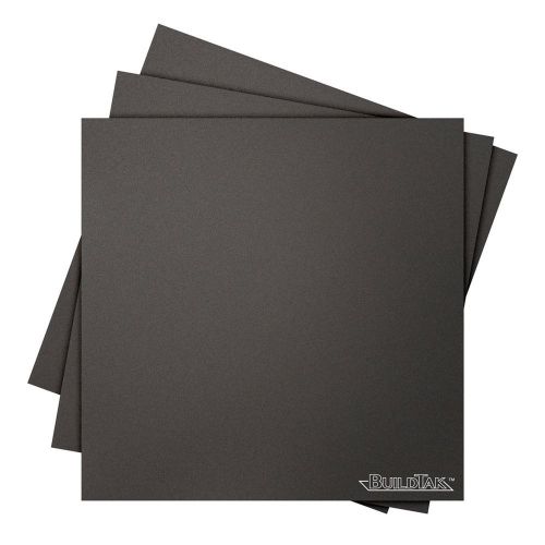 Buildtak 3d printing build surface 8&#034; x 8&#034; square black (pack of 3) for sale